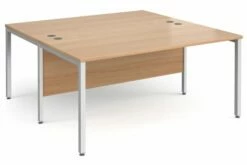 All Beech Bench Back 2 Back Desk