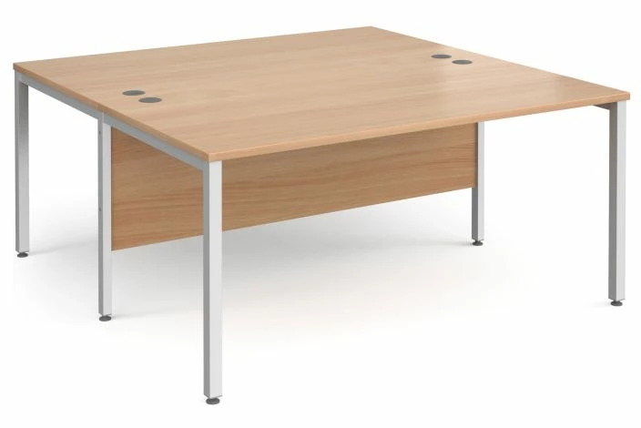 All Beech Bench Back 2 Back Desk