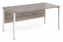 All Grey Oak Bench Rectangular Desk