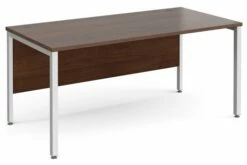 All Walnut Bench Rectangular Desk