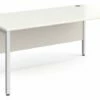 All White Bench Rectangular Desk
