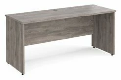 All Grey Oak Panel End Narrow Rectangular Desk