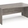 All Grey Oak Panel End Right Hand Wave Desk