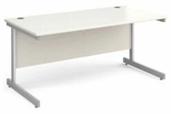 Thrifty Next-Day Rectangular Desk White