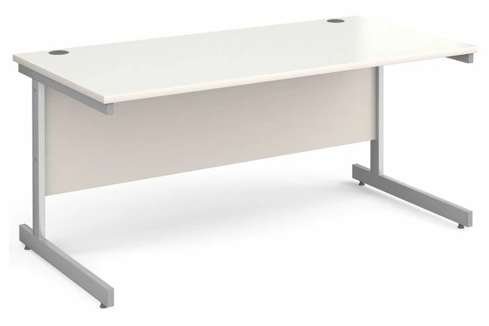 Thrifty Next-Day Rectangular Desk White