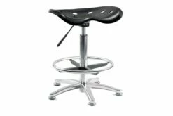 Polypropylene Draughtsman Stool (Black)