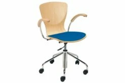 Serena Swivel Chair With Upholstered Seat