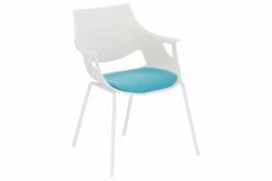 Pack Of 4 Loren Armchairs With Upholstered Seat