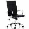 Besos High Back Bonded Leather Executive Chair (Black)