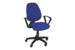 Educate High Back Fabric Operator Chair With Fixed Arms