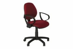Educate Medium Back Fabric Operator Chair With Fixed Arms