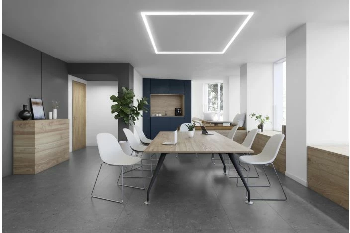 Nevis Rectangular Boardroom Table (100cm Depth) - Image 3