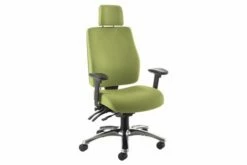 Indre High Back Fabric Operator Chair With Headrest