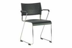 Bennett Stacking Skid Base Arm Chair