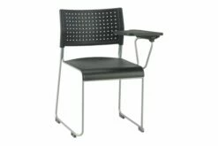 Bennett Stacking Skid Base Chair With Writing Tablet