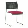 Bennett Stacking Skid Base Chair With Seat Pad
