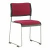 Bennett Stacking Skid Base Chair With Seat Pad And Back Pad