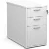 Thrifty Next-Day Desk High Pedestal White