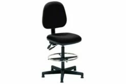 Boulder Medium Back Fabric Draughtsman Chair (Charcoal)