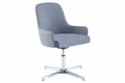 Riley Armchair With Chrome Swivel Base