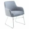 Romero Armchair With Chrome Sled Frame