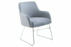 Romero Armchair With Chrome Sled Frame