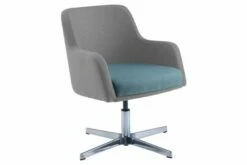 Farnes Armchair With Chrome Height Adjustable Base