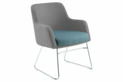 Farnes Armchair With Chrome Sled Frame