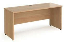 All Beech Panel End Narrow Rectangular Desk