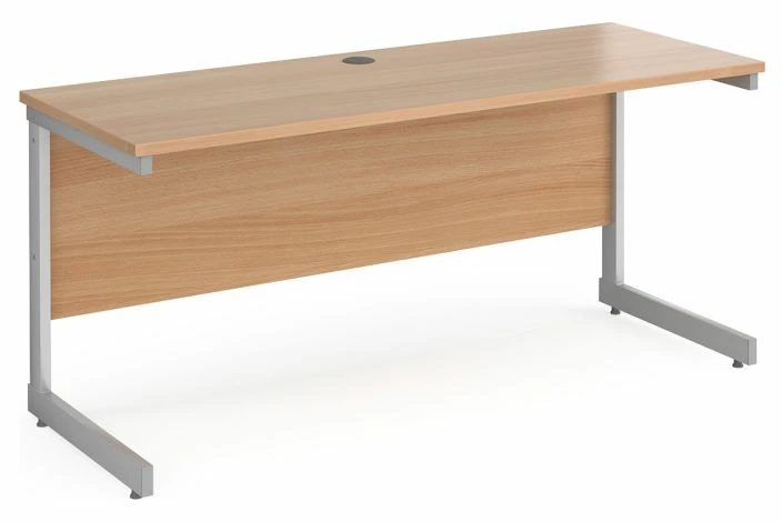 Thrifty Next-Day Narrow Rectangular Desk Beech