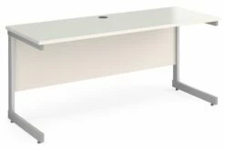 Thrifty Next-Day Narrow Rectangular Desk White