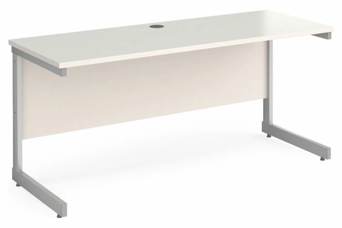 Thrifty Next-Day Narrow Rectangular Desk White
