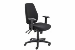 Simons 24 Hour High Back Fabric Operator Chair (Black)