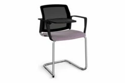 Yarra Mesh Back Cantilever Chair With Writing Tablet