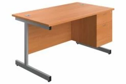Proteus I Clerical Desk With 2 Drawers