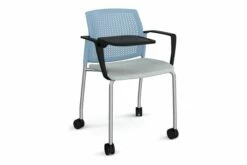 Yarra Perforated Back Mobile Chair With Writing Tablet