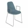 Zahara Lounge Chair With Skid Base