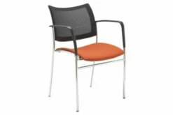 Pack Of 2 Vesle Mesh Back Conference Chairs With Arms