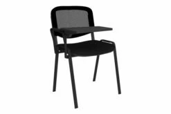 Volta Mesh Back Conference Chair With Writing Tablet (Black Frame)