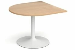 All Beech Trumpet Base Radial Extension Table