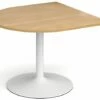 All Oak Trumpet Base Radial Extension Table