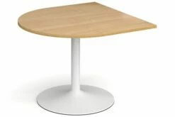 All Oak Trumpet Base Radial Extension Table