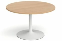 All Beech Trumpet Base Round Boardroom Table