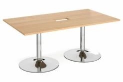 Babstock Power Ready Rectangular Boardroom Table