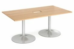 Wolfe Power Ready Rectangular Boardroom Table