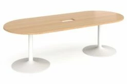 Sassoon Power Ready Radial End Boardroom Table