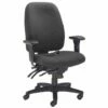 Rocha 24 Hour High Back Fabric Operator Chair (Charcoal)