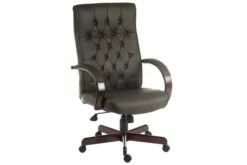 Warwick Leather Faced Executive Chair (Brown)