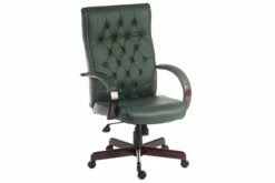 Warwick Leather Faced Executive Chair (Green)