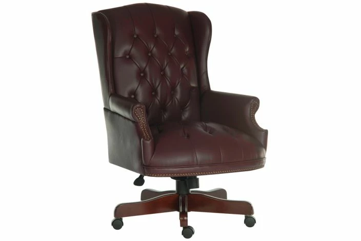 Chairman Swivel Chair Burgundy